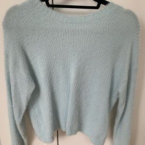 Light Blue Hollister Reversible Sweater